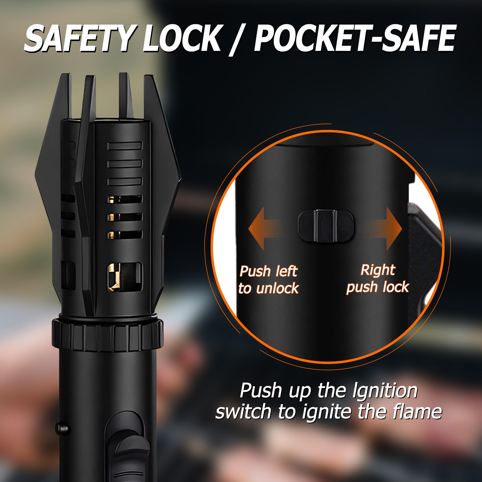 Butane Lighters Adjustable Jet Flame Torch Lighters Windproof 8" Portable Lighter Candle Campfires BBQs Kitchen (Butane Not Included) Black Decor Gift Lightweight Metal Butane Lighters Adjustable Jet Flame Torch Lighters Windproof 8" Portable Lighter Candle Campfires BBQs Kitchen (Butane Not Included) Black Decor Gift Lightweight Metal