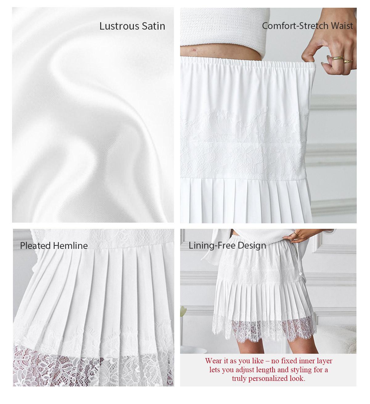 Chicovar Summer Lace Mini Slip Skirt! Must-Have for Trendsetters, Music Festival Outfit, Lace Skirt,Easter dress, GrungeStyle, Westernfashion