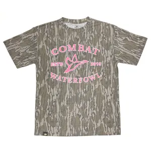 Mossy Oak Washed Out Camo Tee Mossy Oak Camo Pink Combat Printing Original Bottomland Pattern, Mossy Oak Camo Pink Combat Printing Mossy Oak Original Bottomland Short Sleeve Camo Shirt