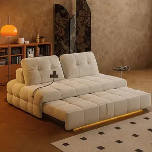 Scandinavian Minimalist Modular Transformable Sofa Bed