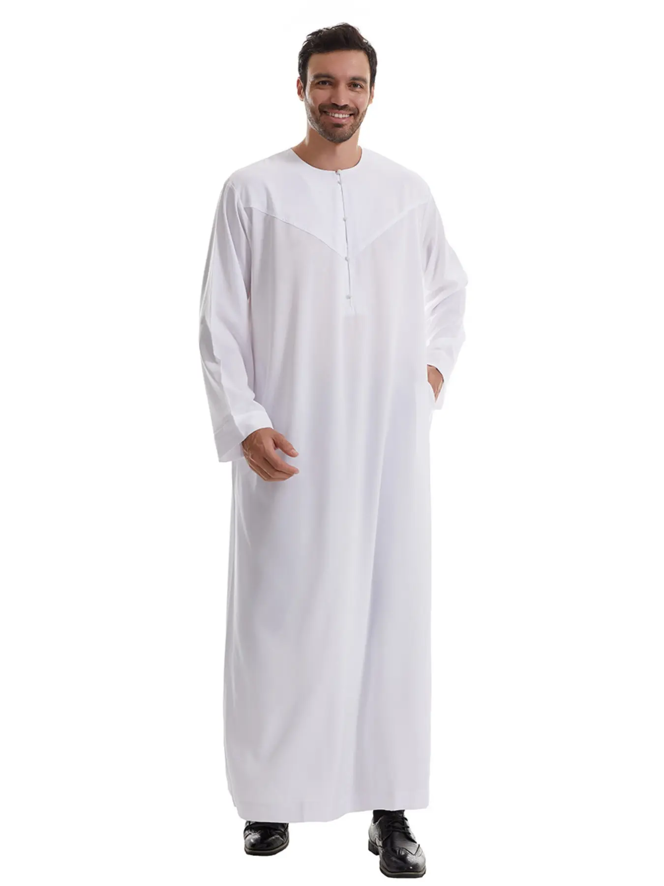 Muslim Arab Middle East Saudi Men's Outer Robe, Traditional Arabic Clothing, Premium Traditional Modesty Thobe, Comfortable and Stylish, Perfect for Daily Wear, Authentic Saudi Thobe