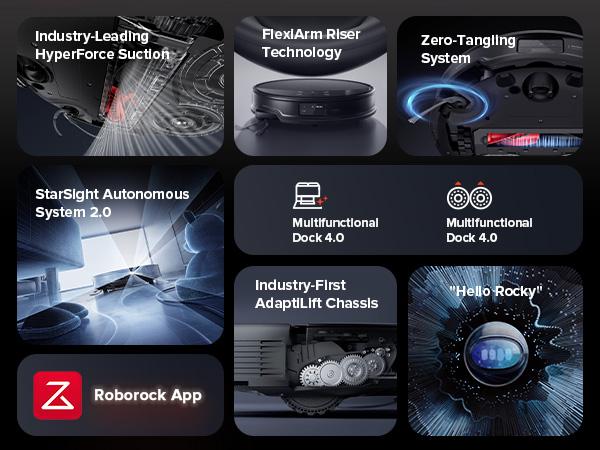 Roborock Saros 10R Robot Vacuum and Mop, Powerful Suction, Zero-Tangling, 3.14’’ Ultra Slim, FlexiArm Riser Technology for Carpet & Floor, Corner & Edge Cleaning, Self-Emptying, Hot Air Drying, Black #TikTokShopBlackFriday #TikTokShopCyberMonday