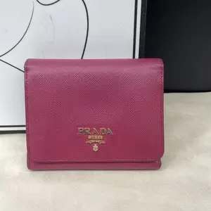 Pre-owned PRADA As Shown Small Leather Goods Sh 0601 Wallet 03.06