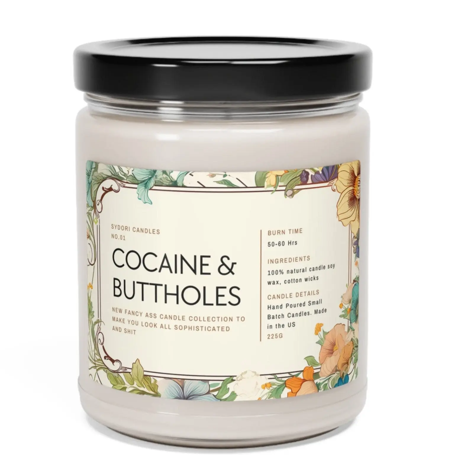 Funny Scented Candle – Sophisticated AF Lavender Aroma Jar – Gag Gift Home Decor for Men, Women, Roommates, Coworkers – Housewarming, New Home, New Apartment, Dorm – 7oz Hand-Poured Soy Wax