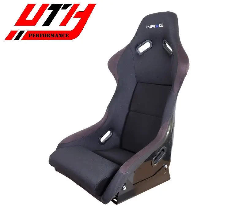 NRG FRP-300BK Fixed Position Bucket Racing Seat w/Bottom Mount (Black)