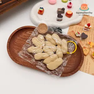 SquishyGlamToy Classic Roasted Peanut Squishy Bag  Old-Style Baked Peanuts | Realistic Snack Look | Taba Squishy | Soft Slow Rising