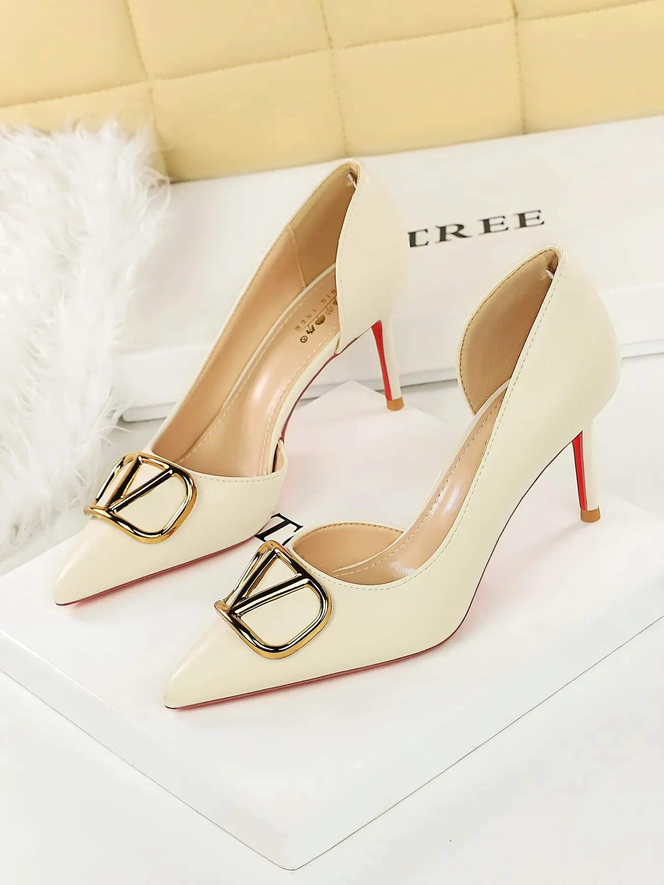 Women's Stiletto Heels, Satin Upper Material, Rubber Sole, Pointed Toe Design, Casual & Party Wear, All Season Footwear, High Heel, High Heeled Dress Pumps Shoes, Party Evening Shoes
