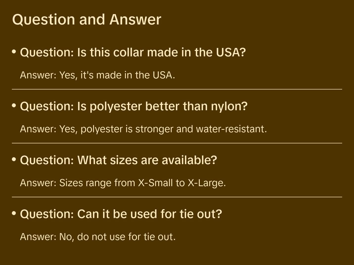 Tiffany Poppies Dog Collar - Made in USA