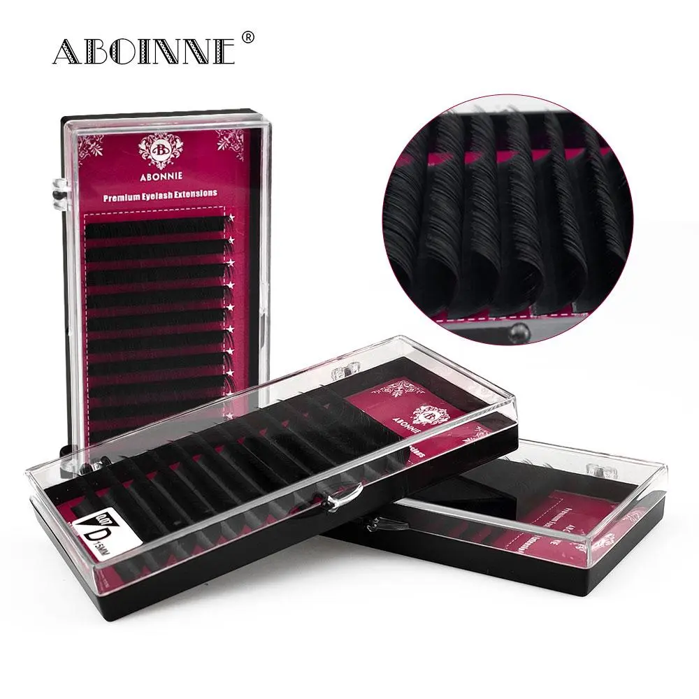 Abonnie 8-17mm Faux Individual Lashes Maquiagem Cilios Professionals Black Soft Eyelash Extension 2026 New