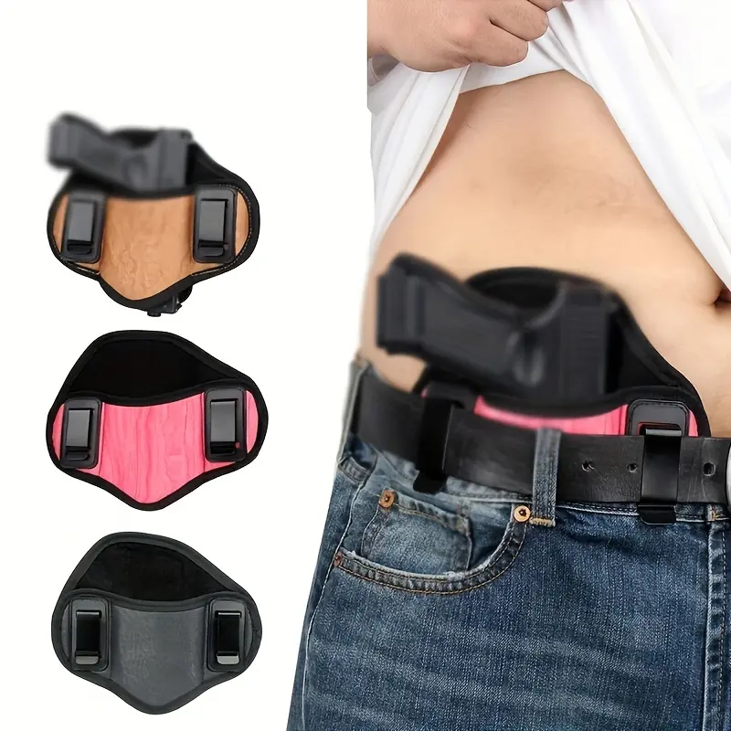 Men's PU Leather Quick-Draw Waist Holster - Adjustable Belt, Carry Concealed Accessory for Summer, Attachment for Men's Fanny Packs & Belt Bags, Attachment Men's Fanny Packs & Belt Bags, Belt Clip Holster