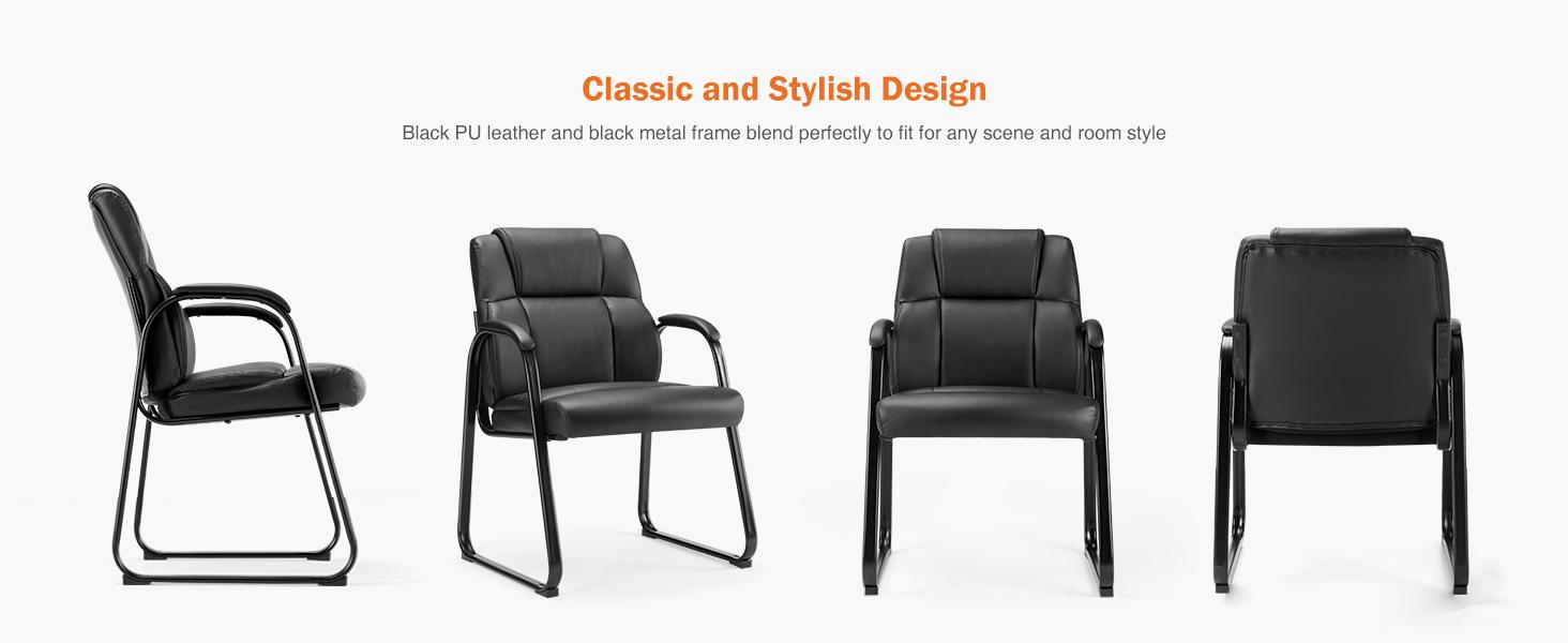 【Deal】Sweet Furniture Waiting Room Chairs, Comfy Padded Arms and Seld Base, for Reception Area Conference Room Lobby Home Computer Desk Bedroom Elderly