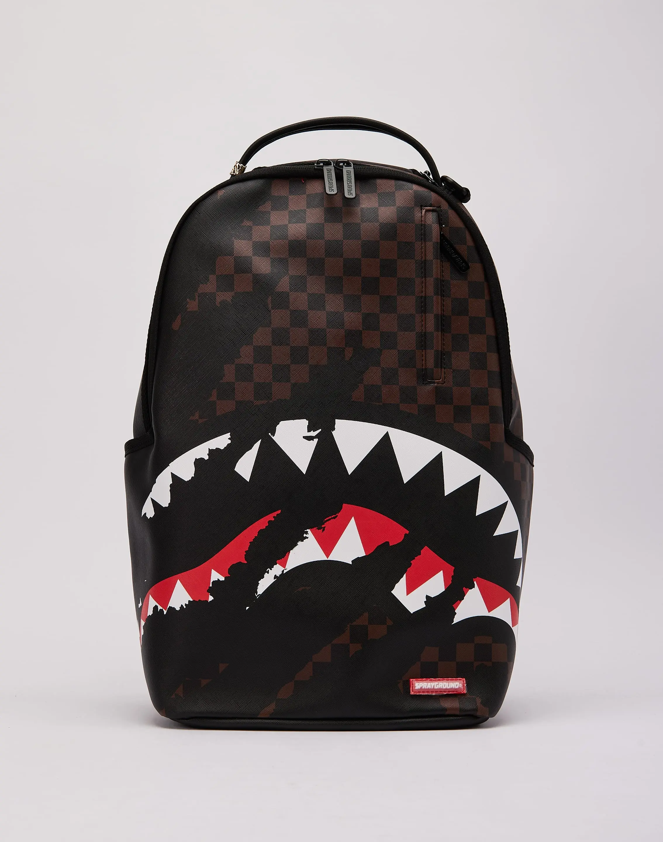 Mens Sprayground Claw Tear Check Backpack