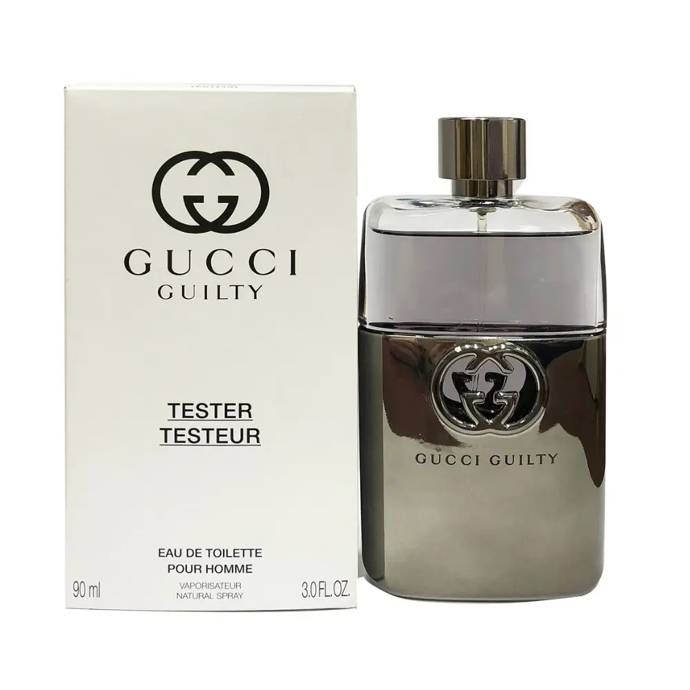 Gucci Guilty Pour Homme Bold Lemon Woody Eau de Toilette Men's Fragrance, 3.0 oz/90 ml Tester, Bold Fragrance