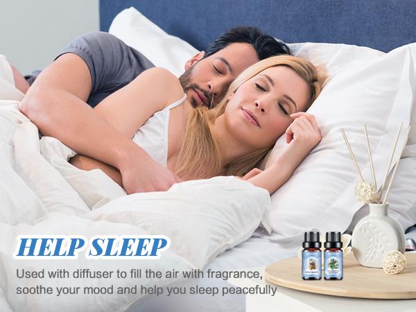 Clean Diffuser Oils Gift Set - 6x10ML Luxury Fragrance Oil Blend, Clean Scent Essential Oils Set for Diffuser, Candle, Soap Making Scents