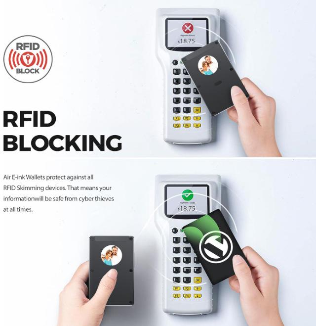 2026 New Arrival DIY E-Ink Screen Air Card pack Minimalist Smart Wallet, Ultra-thin RFID Credit Card Holder for Men and Women Gift for Husband Wife Daughter Father Son Boyfriend