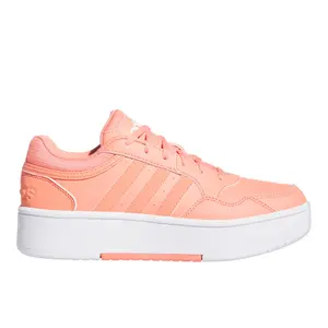adidas Womens Hoops 3.0 Bold Platform Lace Up Sneakers Shoes Casual - Pink