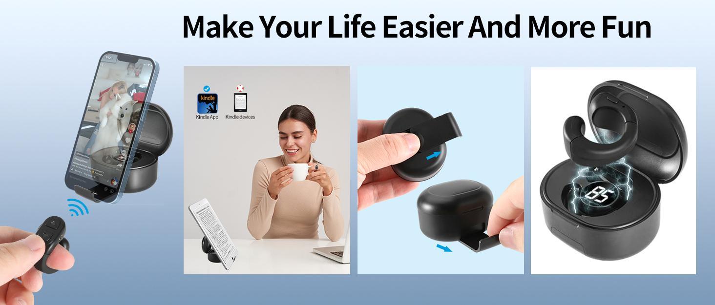 Wireless Remote Scrolling Ring, Scrolling Ring Bluetooth Remote Control for TikTok、Instagram、Kindle App, Bluetooth Selfie & Video Recording Remote, cool gadgets boys and girls, Deals for you, Deals days