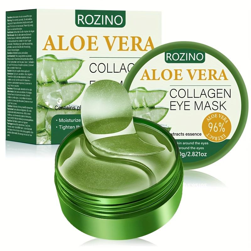 ROZINO Aloe Vera Collagen Eye Mask - Soothing Aloe Vera & Hydrating  Collagen for Reduced Puffiness & Brightened Under-Eye Area - TikTok Shop