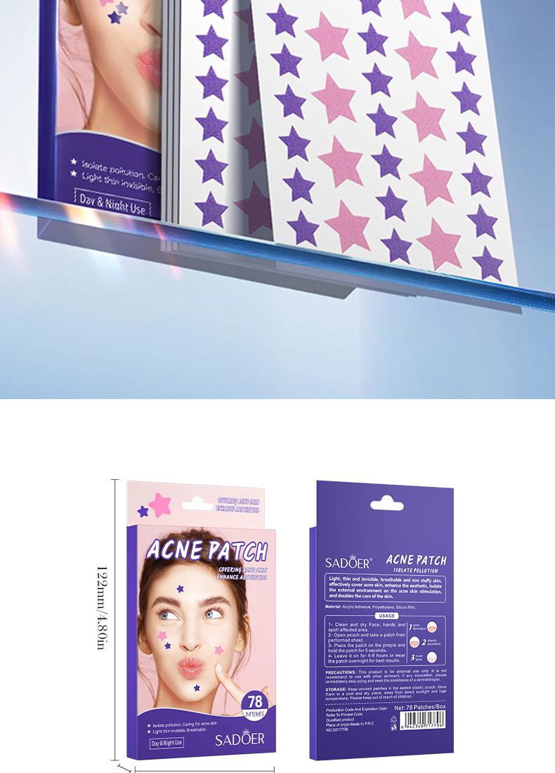 【156PCS】Star Shaped Hydrocolloid Acne Patch,Suitable for All Skin Types,Waterproof Acne Cover Patches, Repair and cover acne blemishes,Blemish Patches,Alcohol-Free Sensitive
