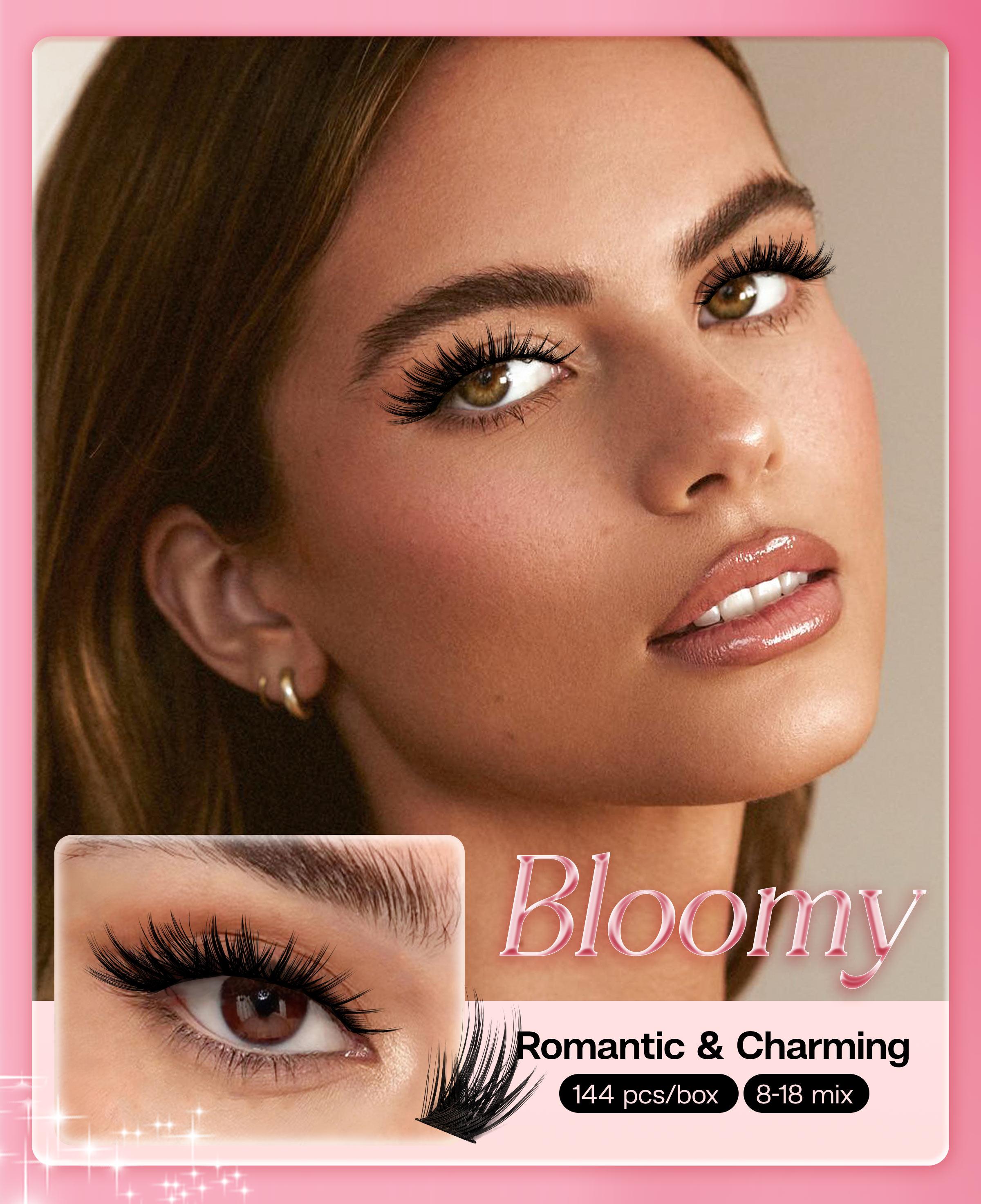 73% Hot Fresh Launch ProLashBeauty Anime Lashes Cluster Extension Kit - DIY C D Curl Eyelashes with Remover for Volume Length - Cosmetic Makeup