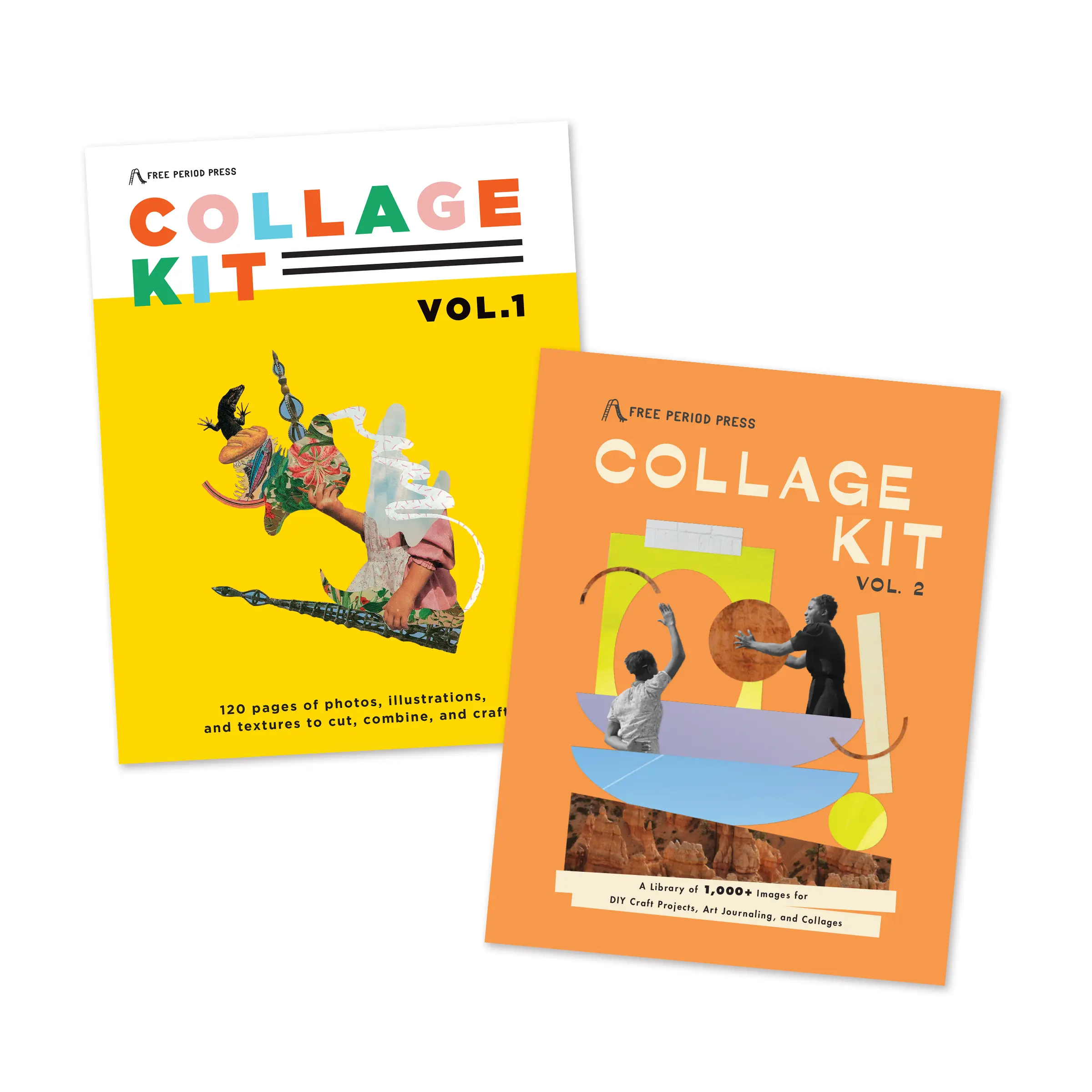 Collage Kit Vol.1 & Vol.2 Bundle: Images for Junk Journaling, Vision Boarding & DIY Crafts | Creative Magazines with Perforated Pages, Prompts & Art Inspiration for Beginners & Pros (Volumes 1 &2)