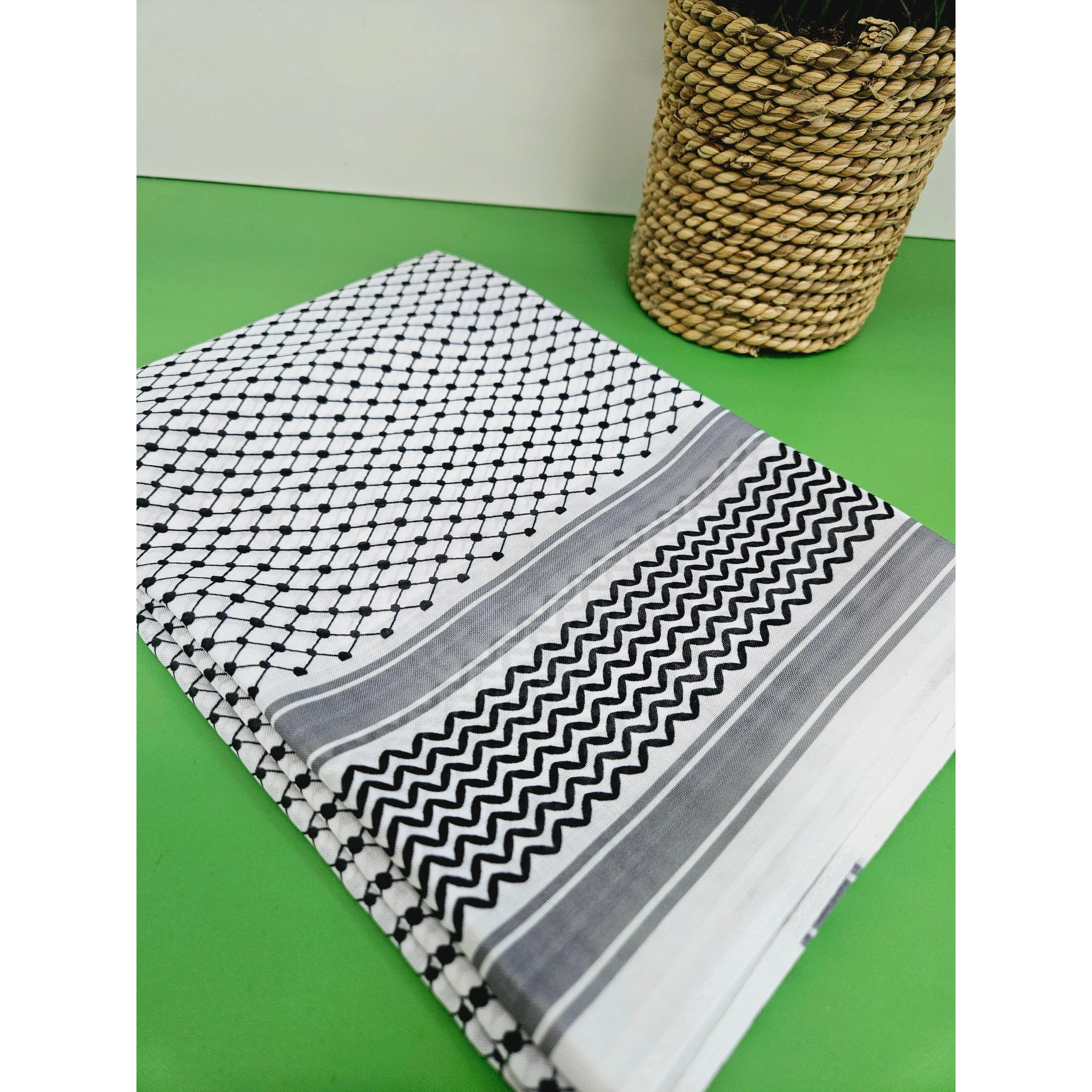 Keffiyeh Scarf - Lightweight - 65x28 Inches