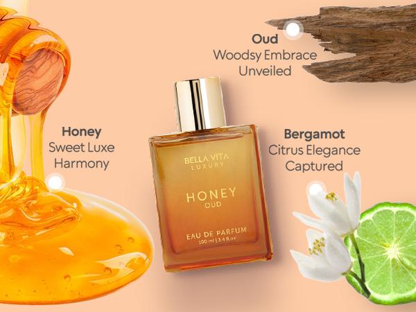 Honey Heat Night by BellaVita Luxury | Perfume Combo Gift Set | 2×100 ml | Night Fever & Honey Oud | Long Lasting Eau De Parfum | Vegan & Cruelty Free