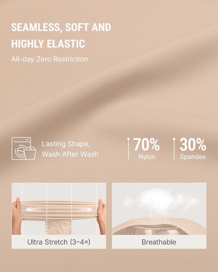 FeelinGirl Seamless Covered Bust Jumpsuit Thong Bodysuit Peach heart collar Fit Womenswear Comfort Shapewear Breathable Comfortable Day Sleeveless Corset Zipper Springtok SpringStatements