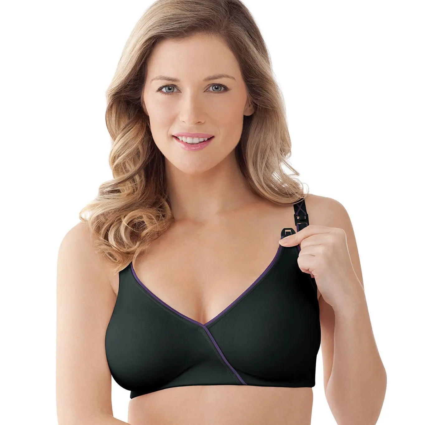 Bravado Essential Embrace Seamless Nylon-Cotton Blend Maternity Lactation Bra - Slimming Back, Drop Cups Nursing Underwear for Breastfeeding Moms, 122 Style, Clip Fastener, Postpartum Underwear, Supportive Fit, Skin-To-Skin, 4-Way Stretch