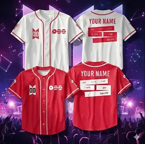 Custom Tour Kpop comeback Baseball Jersey, Custom Baseball Jersey For Teen Girl Women Baseball Kpop Fans, World Tour 2026 world tour Jersey