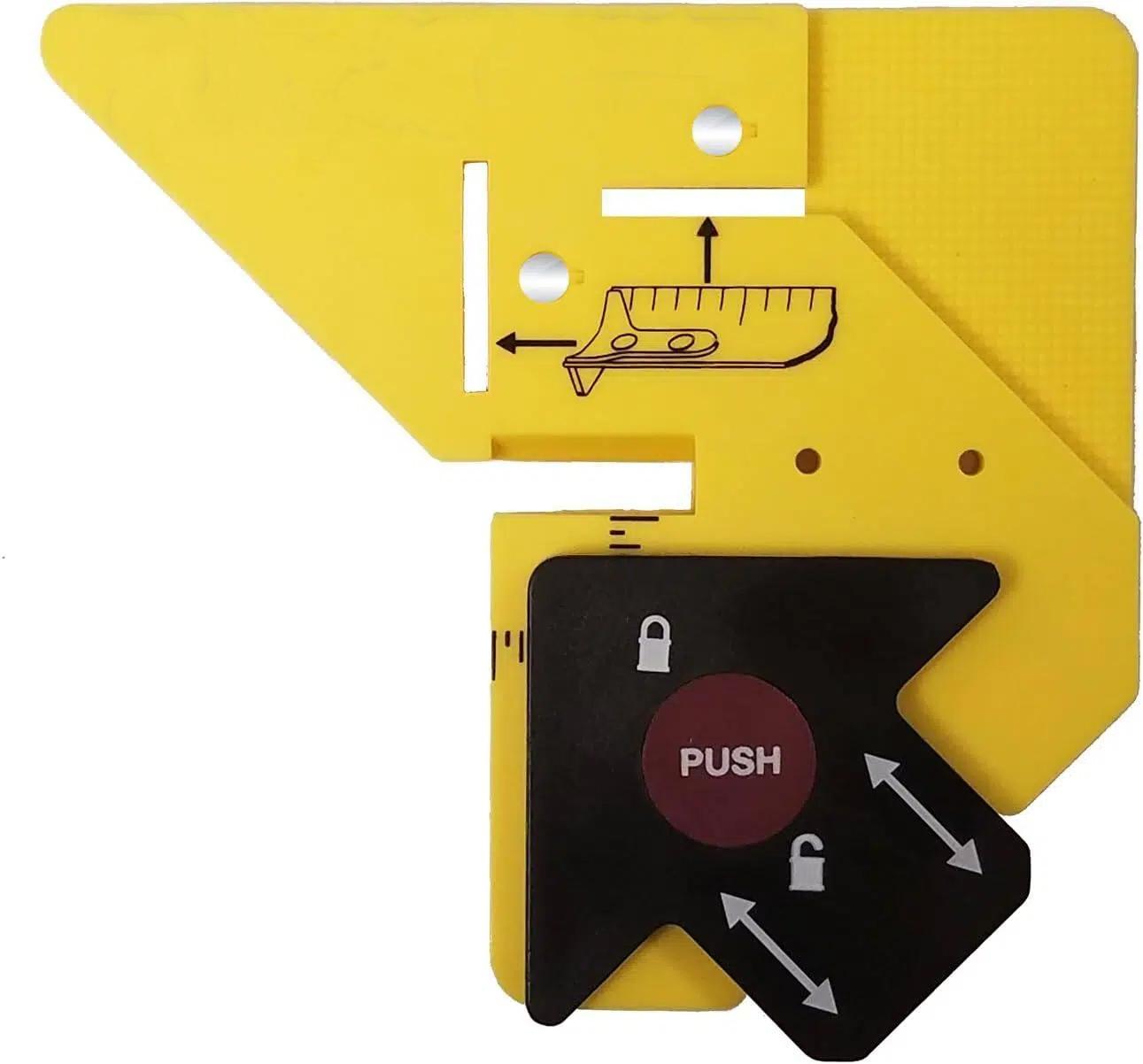 45-Degree Trim Gauge & Miter Guide Tool for Accurate Baseboard and Molding Cuts, Easy Measuring & Marking Carpentry Tool