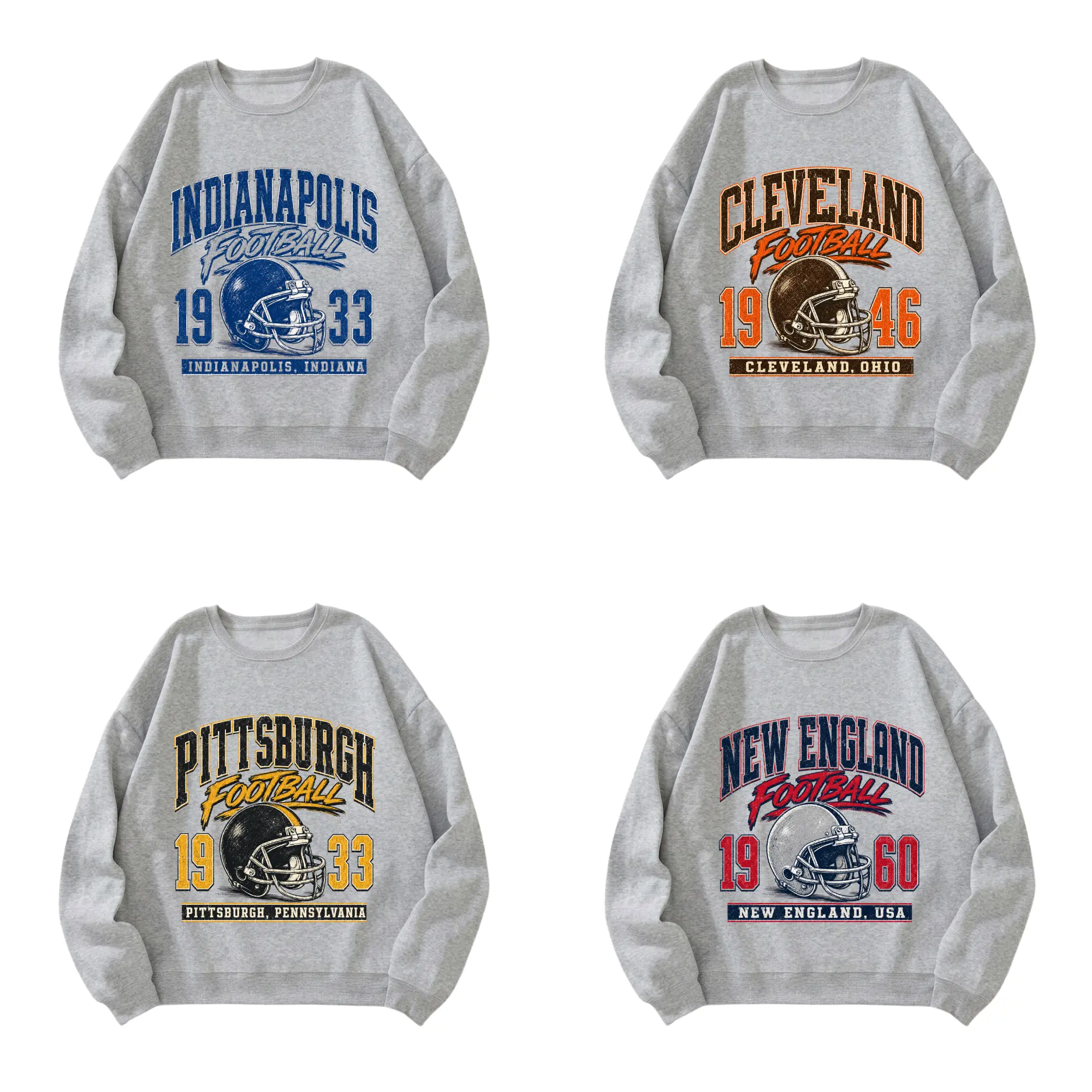 Vintage City Football Graphic Tee Retro 90s Game Day Sweatshirt Tailgate Fan Outfit