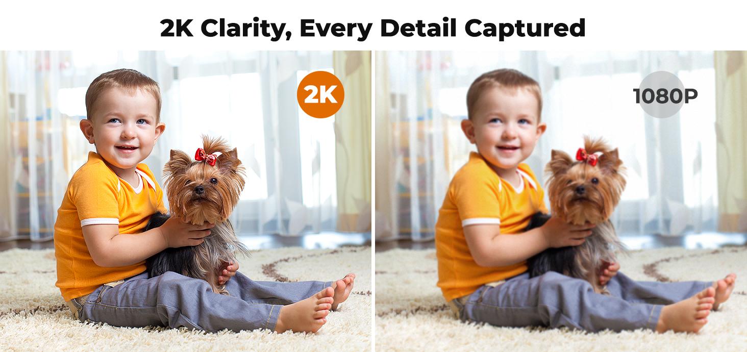 DEATTI 4MP Bulb Security Camera 2.4GHz 360° 2K Wireless Outdoor & Indoor Full Color Day & Night Motion Detection Audible Alarm Easy Installation Alexa Compatible Audio Connection