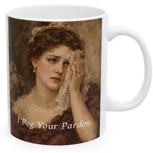 Victorian Menopause Coffee Mug | Interactive QR Code, 365 Days of Messages