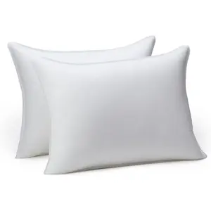Down Alternative Pillows for Stomach and Back Sleepers, Soft Density, Standard, Pack of 2, White, 26 in L x 20 in W