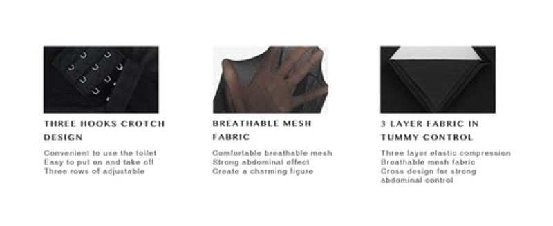 FeelinGirl Shapewear Bodysuit for Women Tummy Control Butt Lifter Panty Hi-Waist Trainer Stomach Body Shaper Slimming Girdles