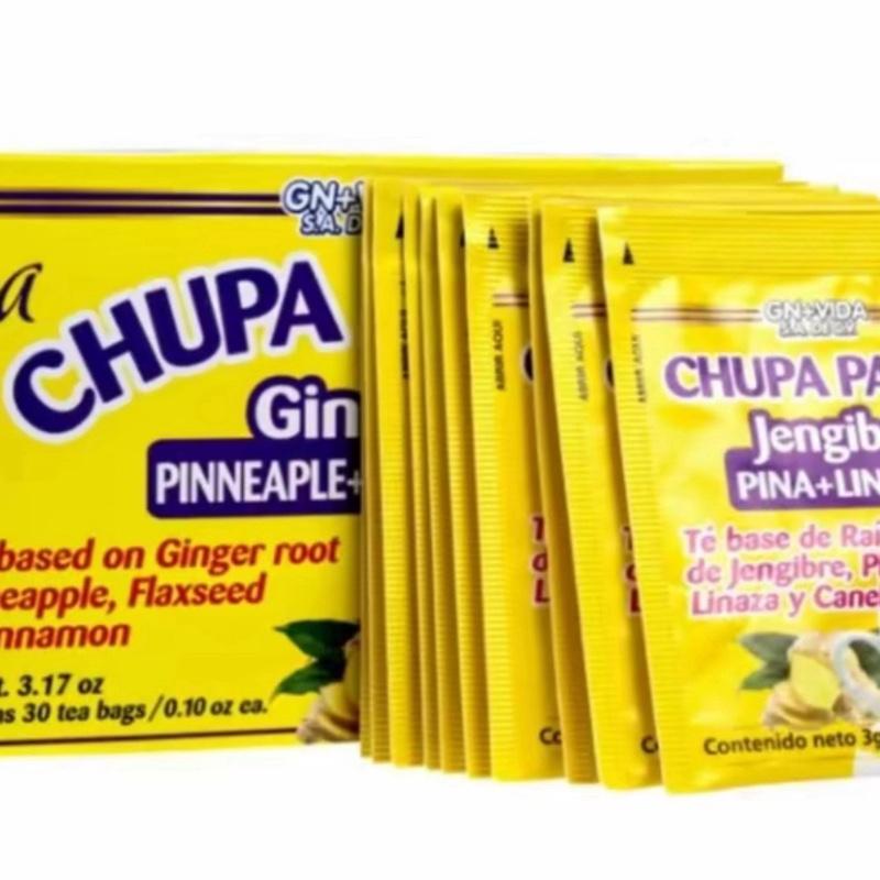 GN+VIDA Chupa Panza Tea (te chupa panza) - 30 Tea Bags, Herbal Supplement Beverage, Fruit Flavor, Dietary Supplement
