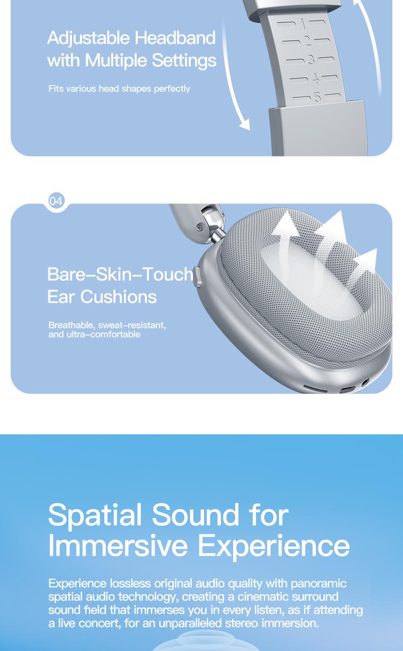 Wireless Bluetooth Headphones, Over-Ear, Hi-Res Audio, 48H Battery Life, Foldable, Mic for iOS/PC headphones Android Memory Headset, Earbud Electronic, Purple Wireless Bluetooth Headphones, Over-Ear, Hi-Res Audio, 48H Battery Life, Foldable, Mic for iOS/PC headphones Android Memory Headset, Earbud Electronic, Purple