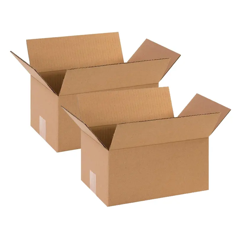 Secure Seal Corrugated Cardboard Mailer Boxes - 10-Pack, 12x10x8 Inches, Corrugated Design, Ample Space, Easy-to-Use Office Envelopes & Postal Supplies for Package Delivery, Reliable Protection