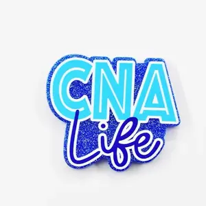 CNA Glitter Acrylic Charms