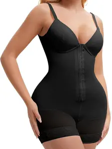 Fajas Colombianas Shapewear for Women Tummy Control Full Shapewear Butt Lifter with Zipper Crotch