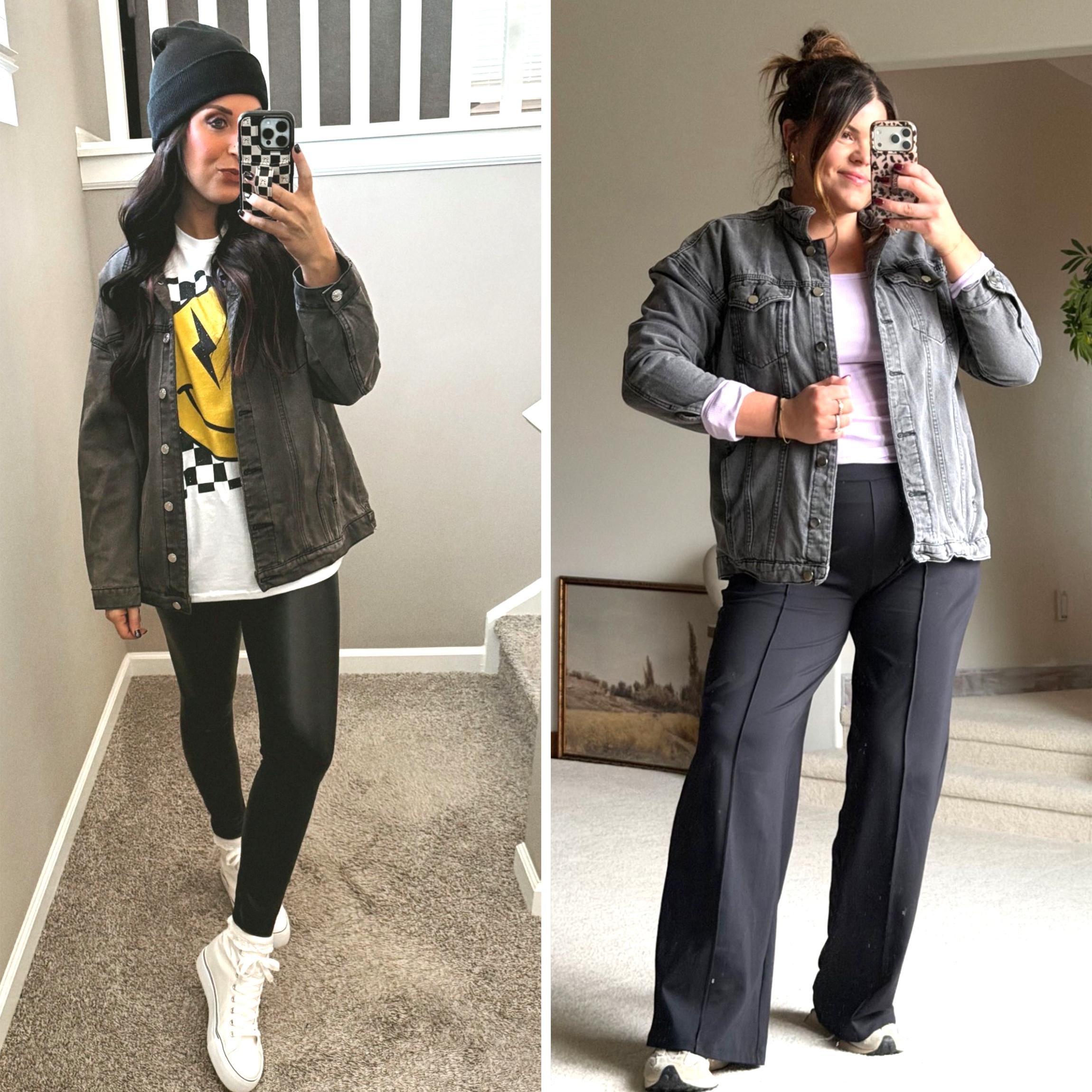 Buenoble Women’s Oversized Mid-Long Denim Jacket Boyfriend Fit Jean Jacket with Pockets Casual Loose Denim Coat SpringStatements