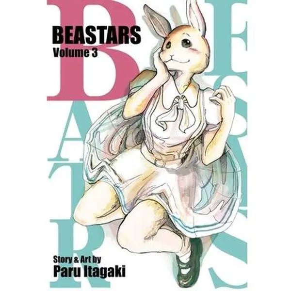 Beastars Vol. 3 English Comic Books - Paru Itagaki, Legoshi, Haru, Bill, High School Society & Meteor Festival Themed, Trade Paperback, 200 Pages, 0.45 lbs, 8.1" H X 5.7" L X 0.7" W