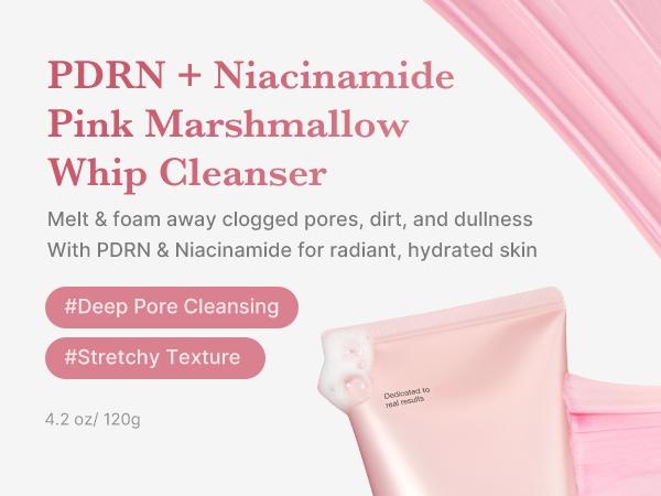 [medicube official] PDRN Marshmallow Whip Cleanser | Face Wash, Cleansing Foam for Pore Care & Uneven Skin Tone | Gentle Daily Deep Cleansing | Hydrating and Nourishing Facial Cleanser | Korean Skincare | 4.2 oz