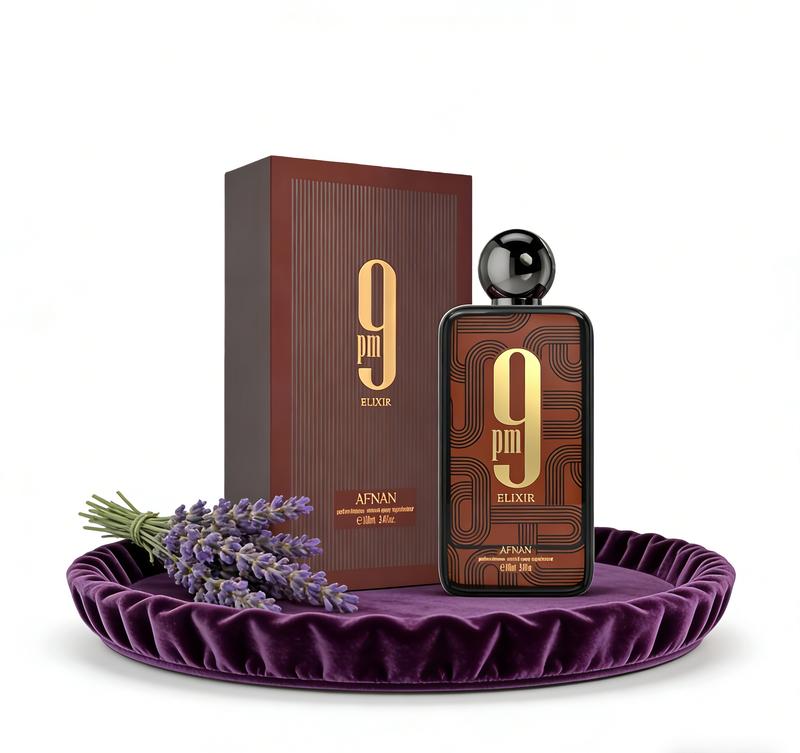 9 PM Elixir Unisex Extrait De Parfum 100ml 3.4 oz | Long Lasting Luxury Perfume for Men & Women | Warm Amber Woody Spicy Fragrance with Vanilla & Musk Notes | Premium Intense EDP Spray
