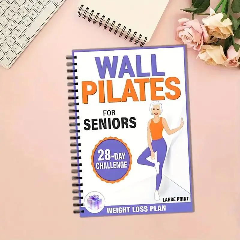 Pilates Exercise Plan, 112 Pages, Suitable for Seniors and Beginners, Weight Loss, Workout, Fitness Guide