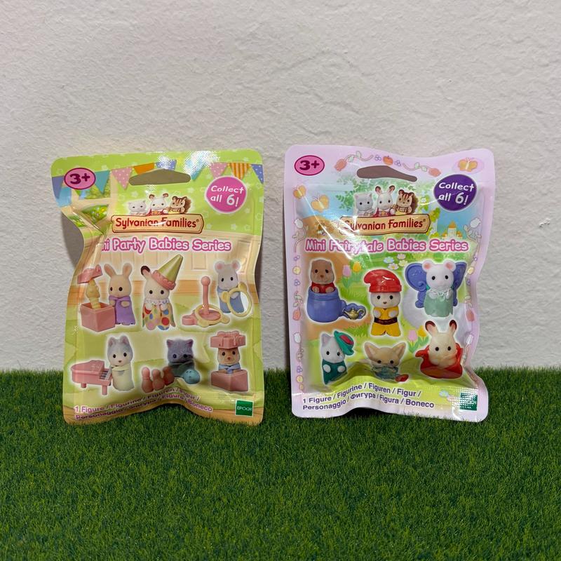 Sylvanian Families Mini Fairytale Babies Series + Mini Party Babies Series TWO Blind bags Calico Critters