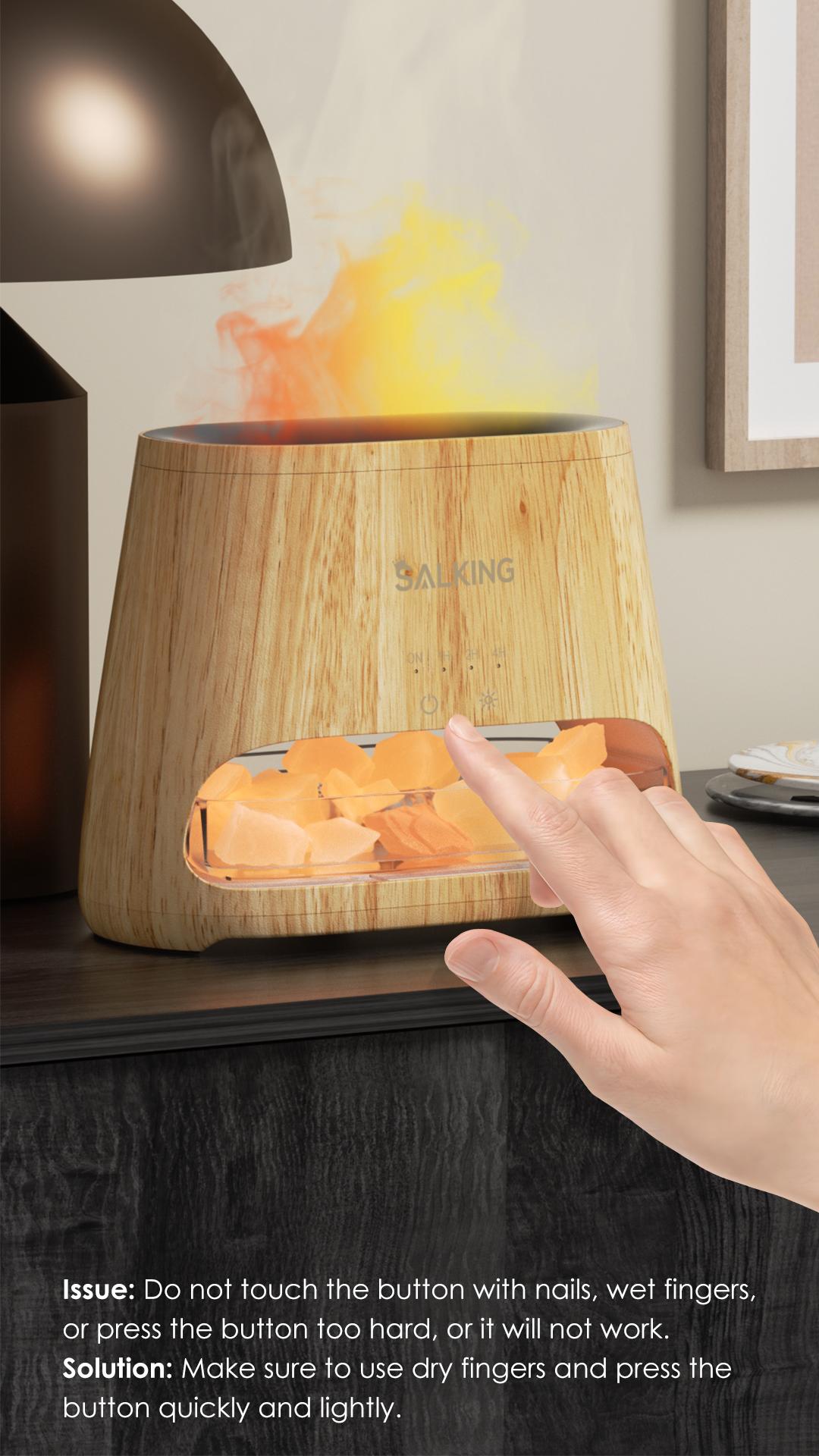 【TikTok Shop Weekly Deals】SALKING 2-in-1 Himalayan Salt Lamp Diffuser,  Himalayan Salt, Ultrasonic Essential Oil Diffuser , Schedule shutdown & Large capacity(For Bedroom/Office/Bathroom/Car)Night Lamp