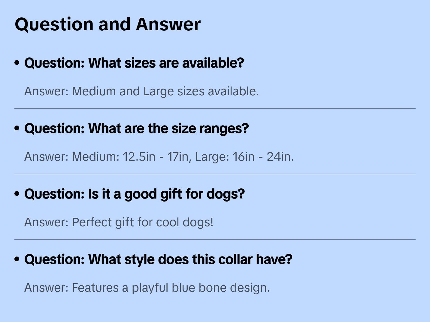 Blue Cross Bones Dog Collar