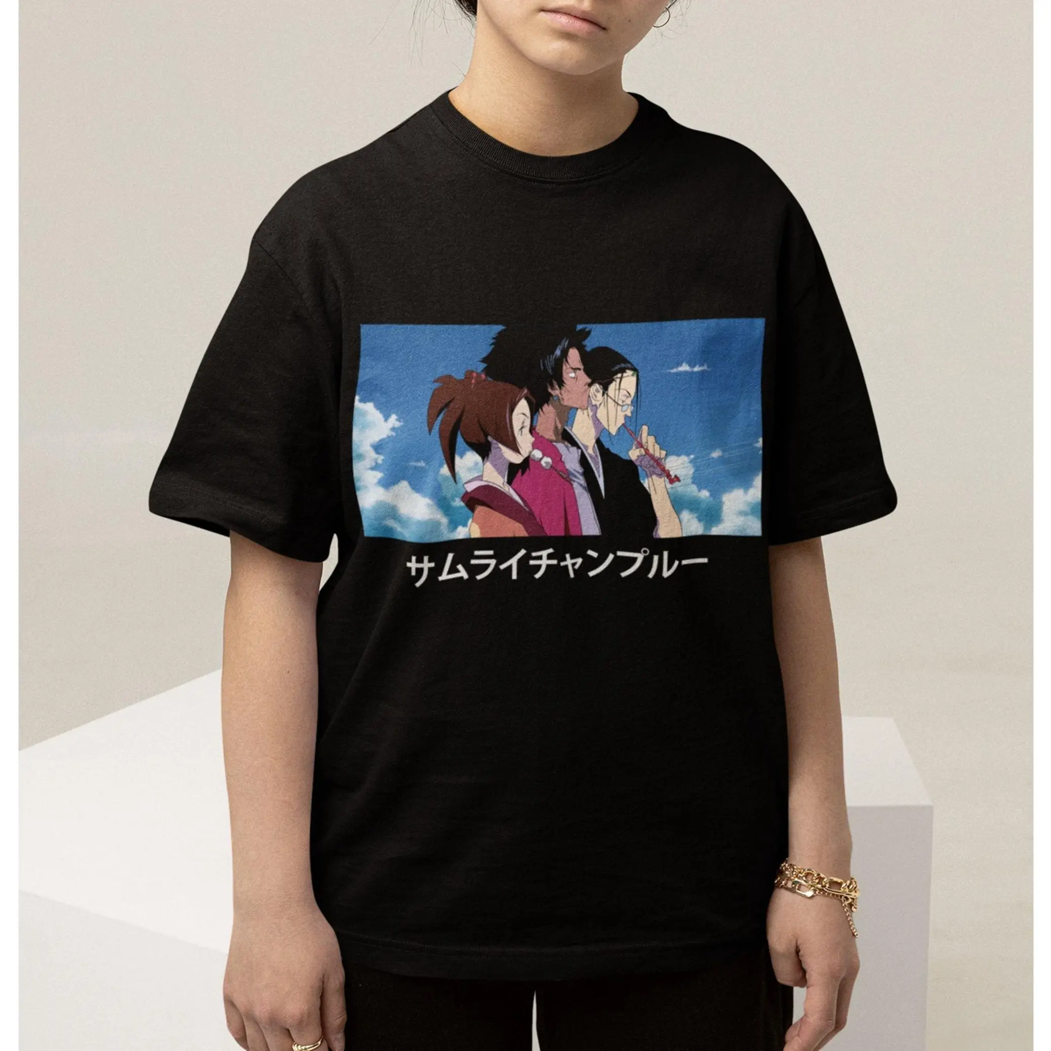 UNISEX - Samurai Champloo Shirt, Sword, Graveyard, Anime T-Shirt, Walk, Mugen, Jin Fuu, Kasumi, Samurai Champloo, Unisex Jersey